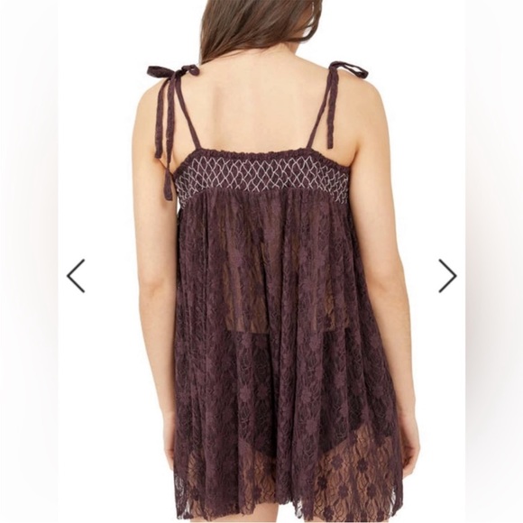 🌿FP Run the World Romper Lace Free People Oversized Babydoll - Picture 4 of 5